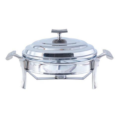 CHAFING DISH ARGENTE ONDA ROND 2,5L - L'Atelier de Dadi - vaisselle de luxe - Dakar - Senegal