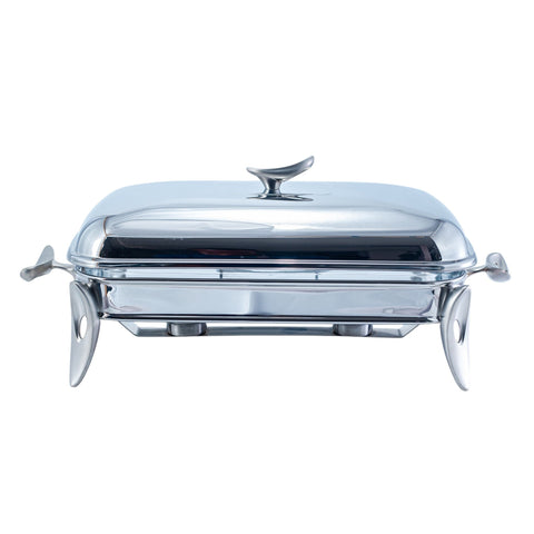 CHAFING DISH ARGENTE RECTANGULAIRE 3L - L'Atelier de Dadi - vaisselle de luxe - Dakar - Senegal