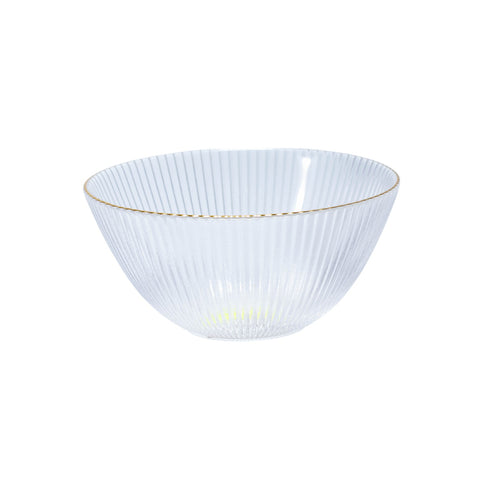ENSEMBLE SOUCOUPE 6PCS TRANSPARENT DORE MOTIF TRAIT L'Atelier de Dadi - vaisselle de luxe - Dakar - Senegal