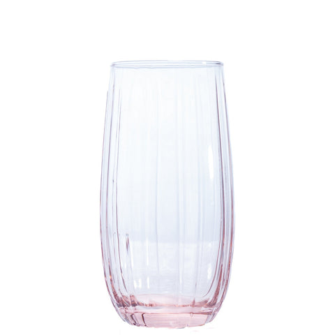 VERRE A EAU TRANSPARENT ROSE 6 PCS - L'Atelier de Dadi - vaisselle de luxe - Dakar - Senegal