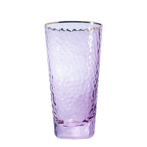 VERRE À EAU MAUVE 6 PCS - L'Atelier de Dadi - vaisselle de luxe - Dakar - Senegal